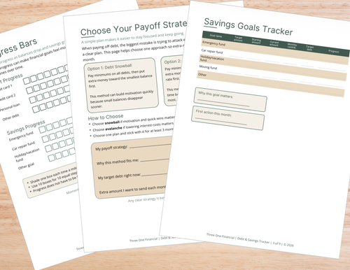 Debt & Savings Tracker