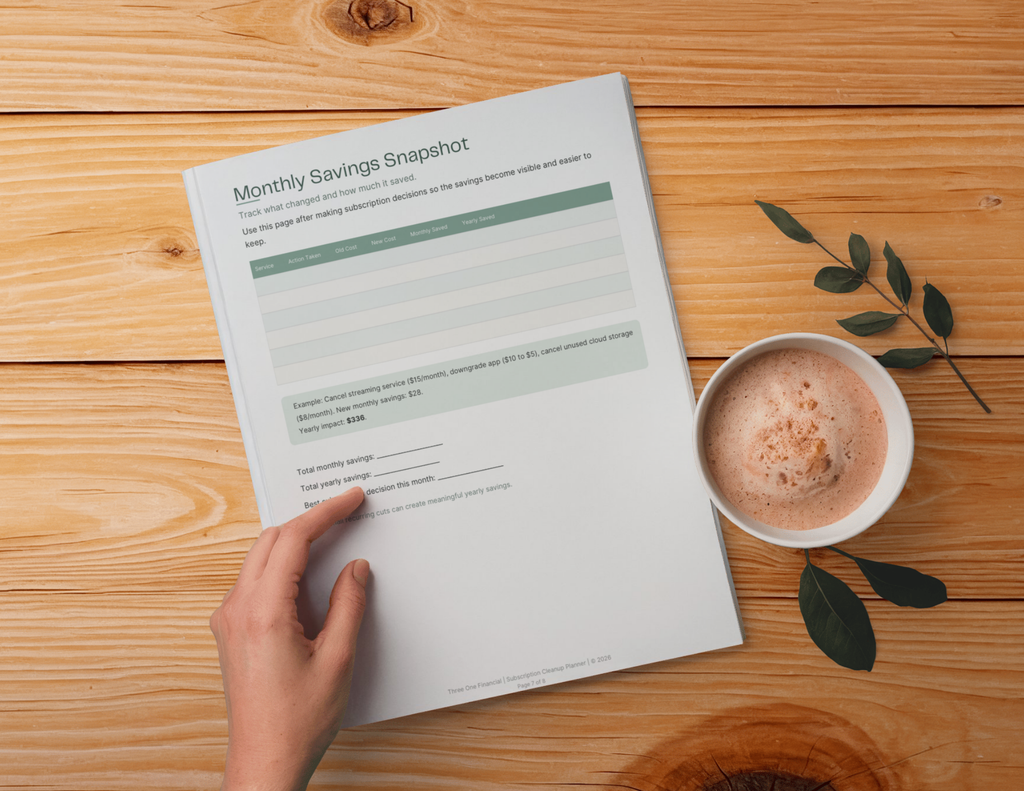 Subscription Cleanup Planner